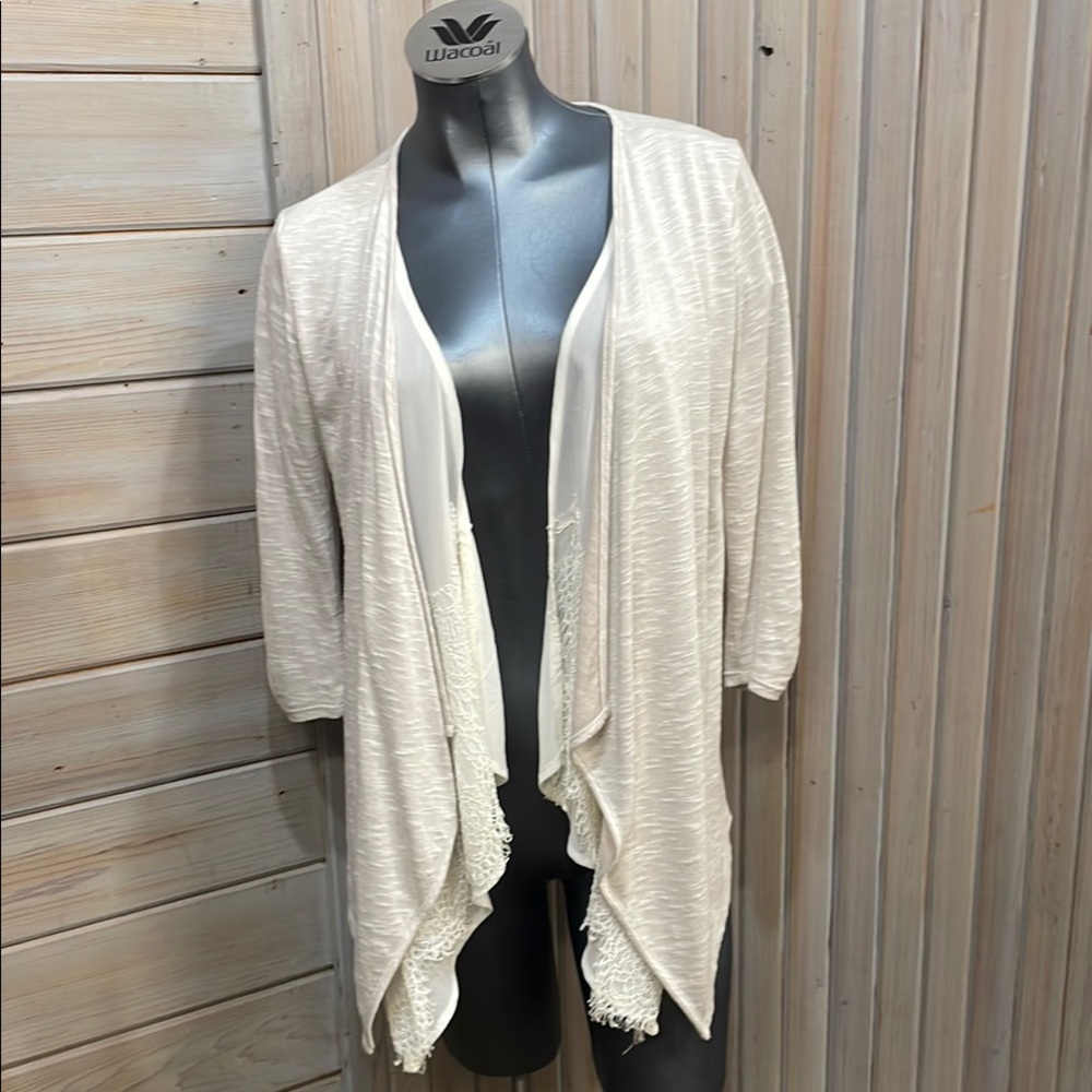 Elegant Cream Cardigan Sweater